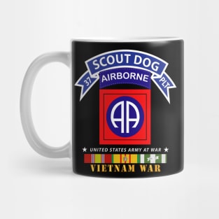 37th Scout Dog Platoon - 82nd Airborne Div  w VN SVC Mug